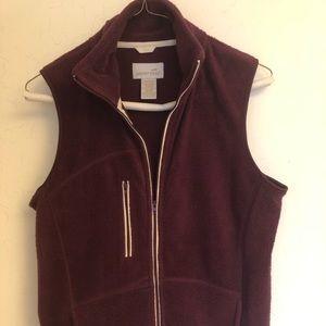 Horny Toad Funnel-neck Fleece Zip Vest Sz S